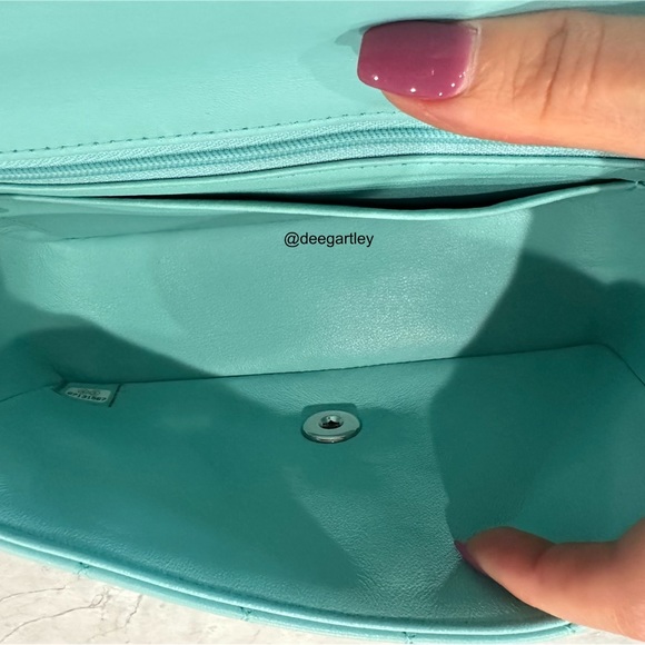 Chanel 19C Tiffany Blue Rectangular Mini - Picture 14 of 15